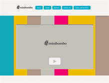 Tablet Screenshot of minibombo.com